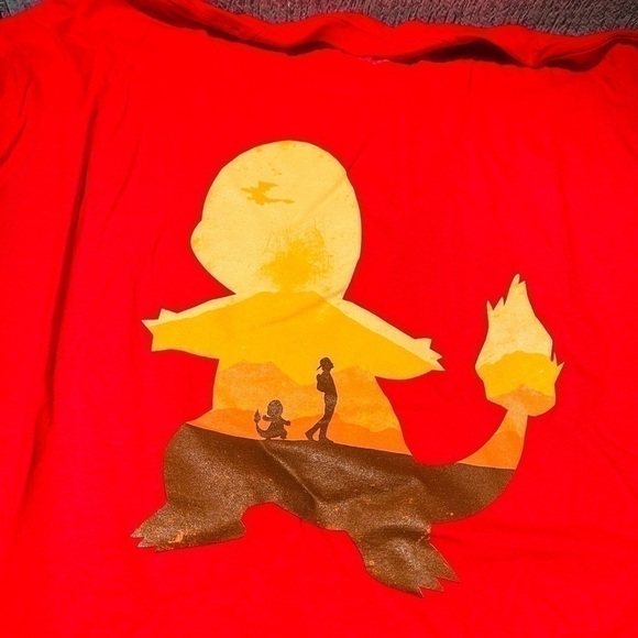 Teefury Red charmander Pokémon tshirt size XL - Picture 2 of 2